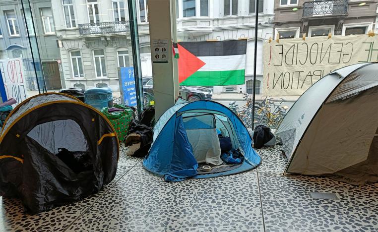 UGent students occupying parts of the university