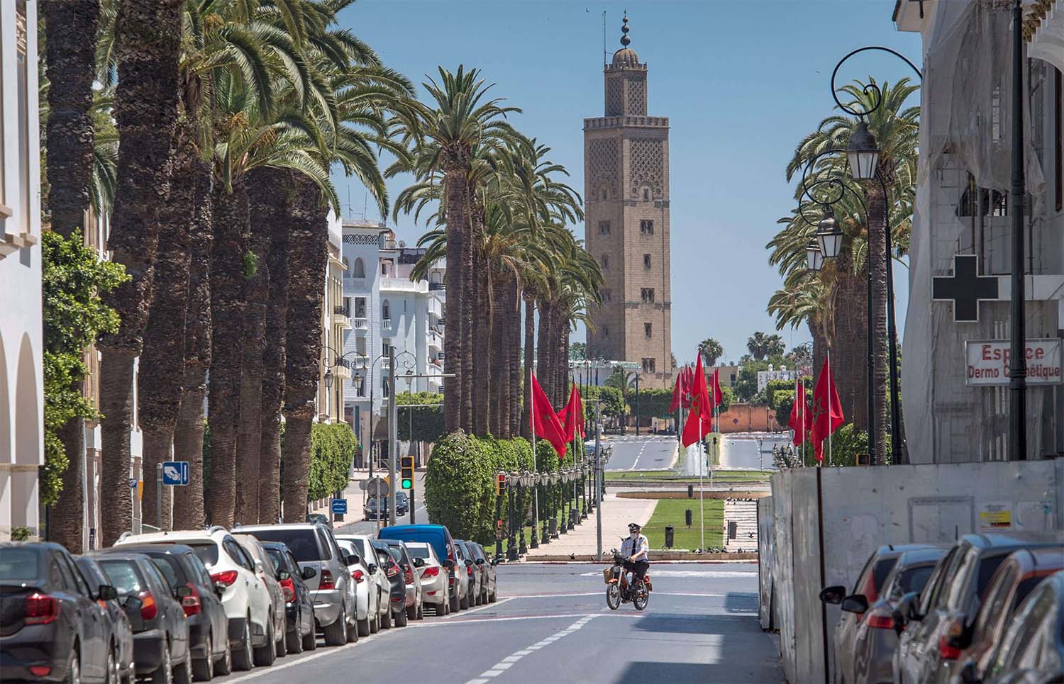 Deserted street in Rabat