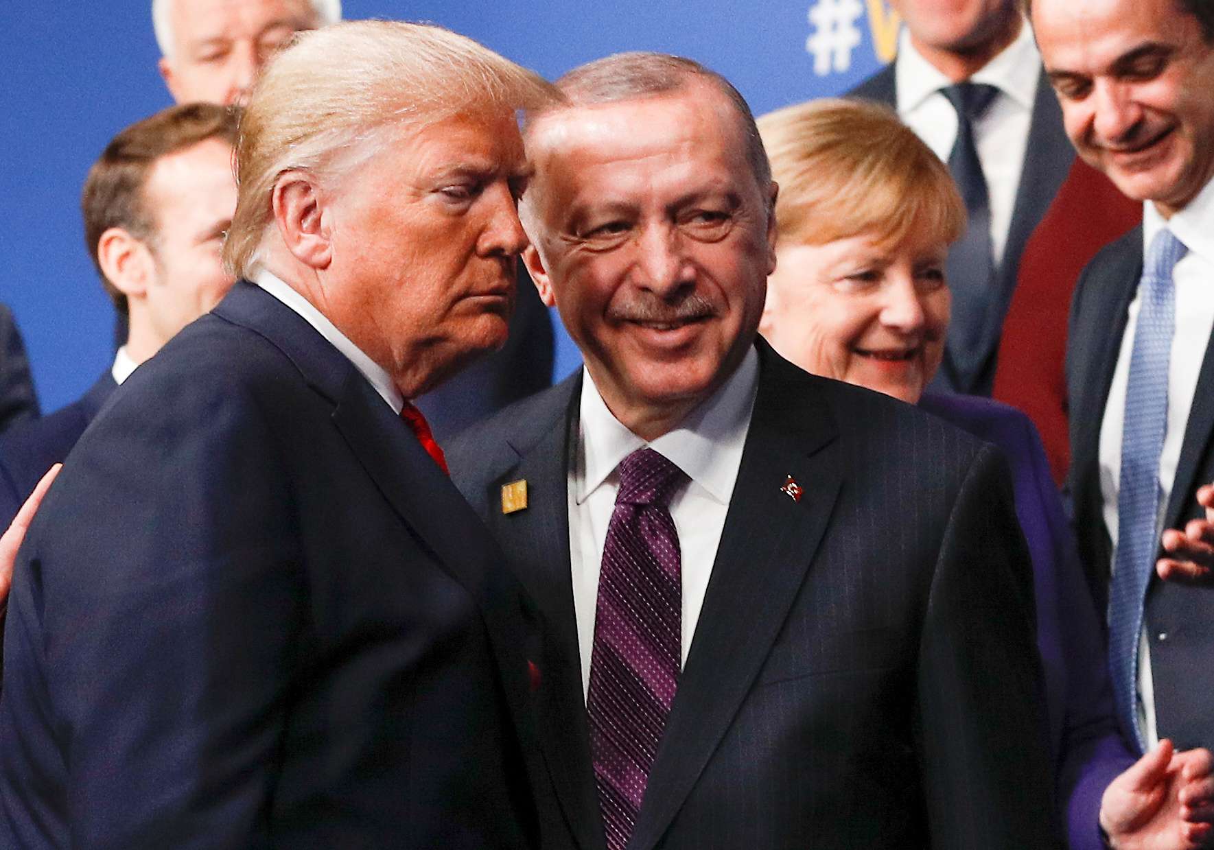 صورة لترامب واردوغان خلال قمة الناتو عام 2019