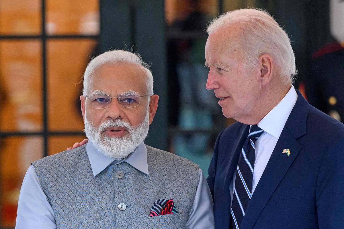 الرئيس الأميركي جو بايدن يستقبل رئيس الوزراء الهندي ناريندرا مودي