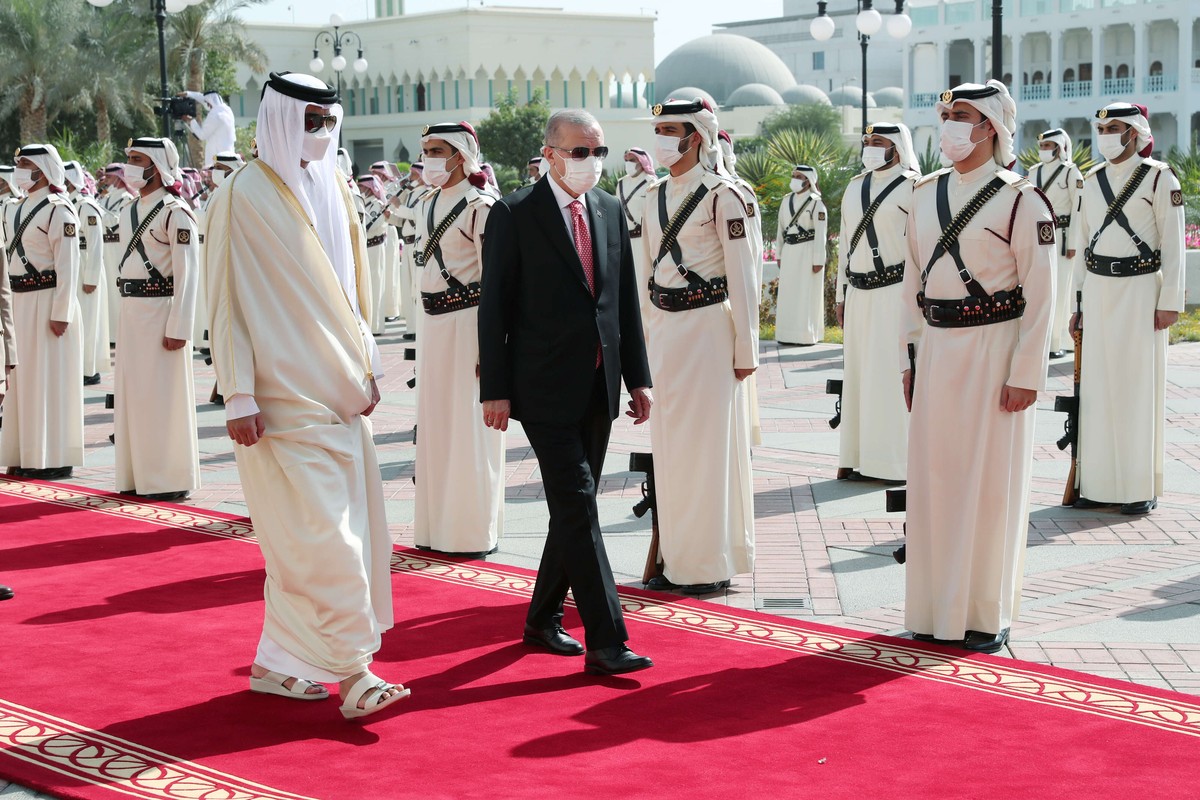 اردوغان ادى زيارات عديدة الى قطر في السنوات الاخيرة