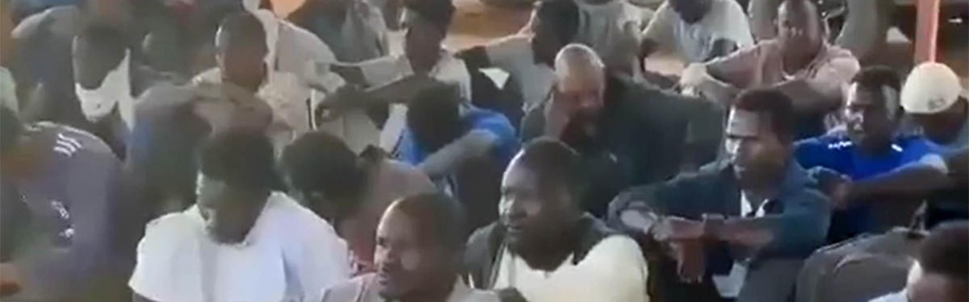 The migrants were held captive in a hideout in the downtown of Kufra 