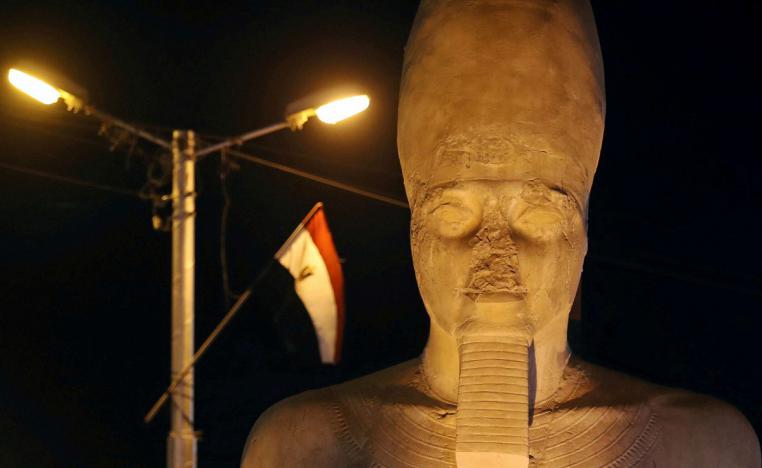 تمثال رمسيس الثاني في محافظة سوهاج في صعيد مصر