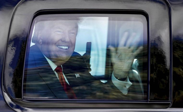 الرئيس الأميركي السابق دونالد ترامب يغادر البيت الأبيض لآخر مرة