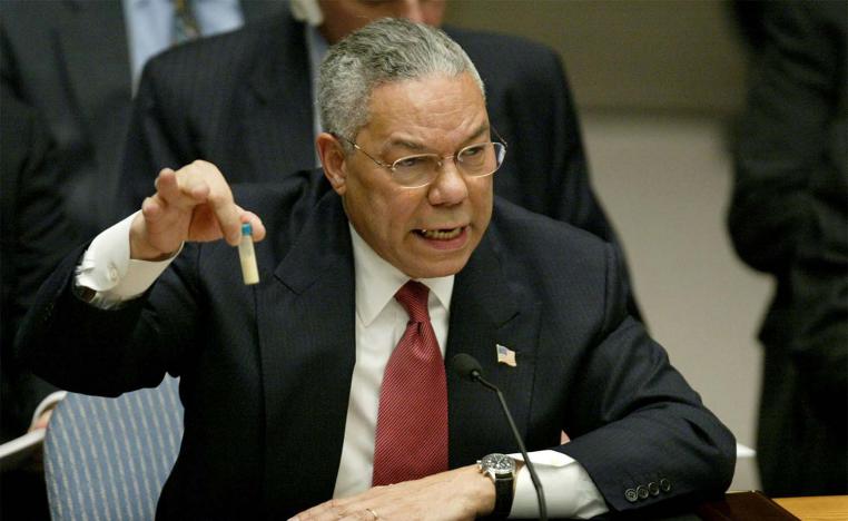 باول أقرّ لاحقا بأن خطابه في مجلس الأمن حول أسلحة الدمار الشامل في العراق كان وصمة في سمعته