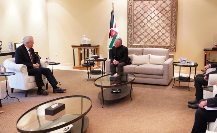 زيارة غانتس للأردن هي أحدث زيارة لمسؤول إسرائيلي رفيع المستوى منذ تحسن العلاقات بين تل أبيب وعمان