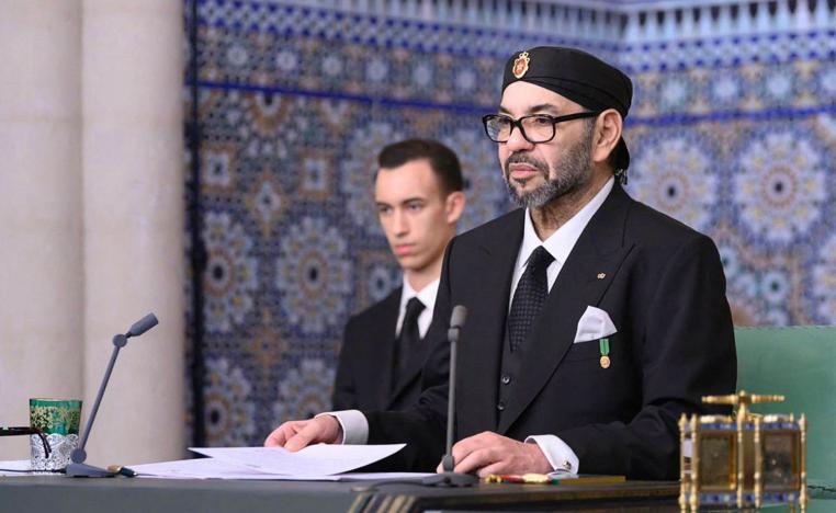 العاهل المغربي محمد السادس وولي العهد الأمير مولاي الحسن
