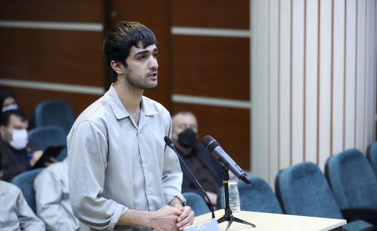 محمد مهدي كرامي متظاهر أدين وأُعدم خلال محاكمته في محكمة الثورة في 30 نوفمبر 2022