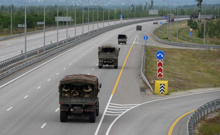 قافلة عسكرية تابعة لفاغنر في طريقها إلى موسكو قبل اتفاق أنهى التمرد