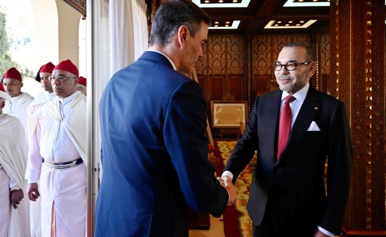 الملك محمد السادس يستقبل رئيس الوزراء الاسباني في القصر الملكي بالرباط