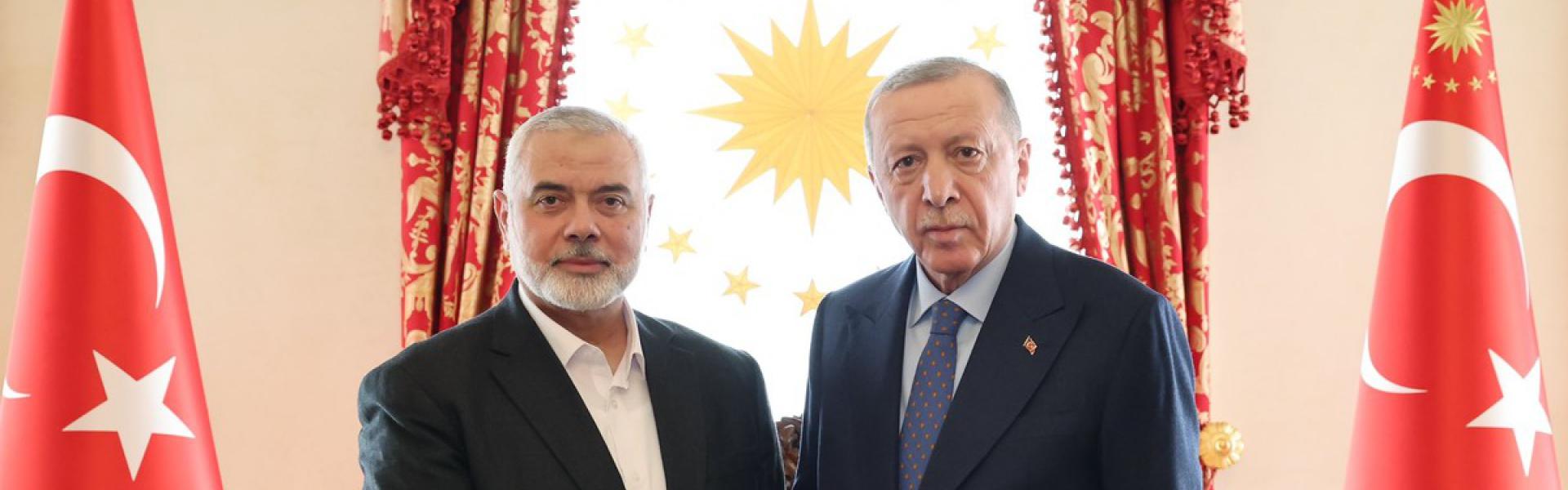 هنية في ضيافة أردوغان في غمرة توتر بين تركيا وإسرائيل