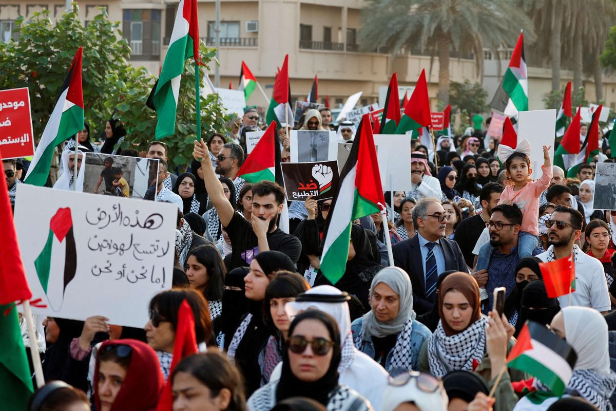 السلطات البحرينية سمحت بمظاهرات منددة بالحرب على غزة