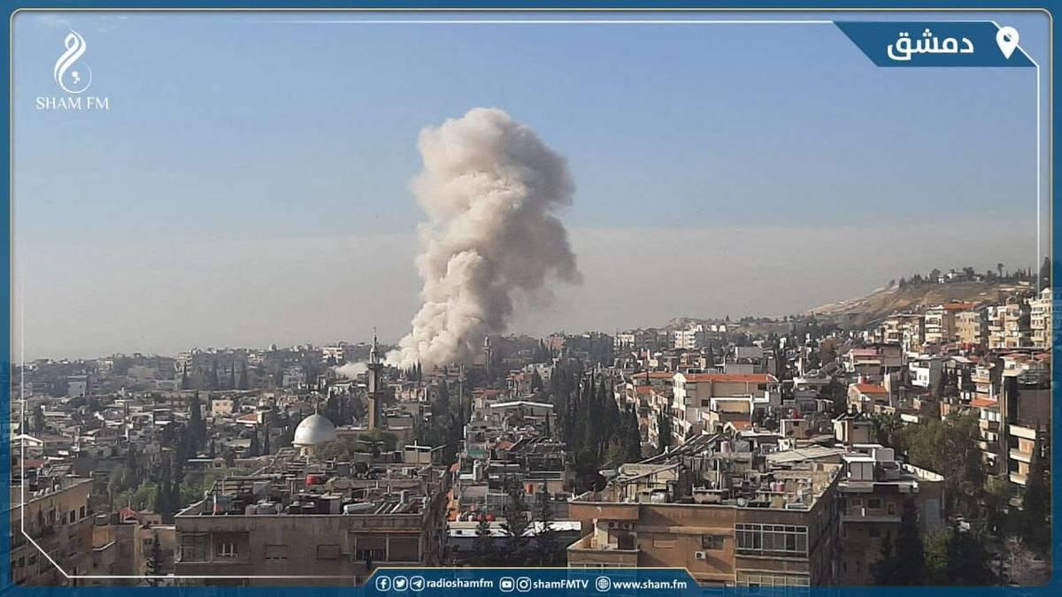 قصف إسرائيلي على اهداف إيرانية وسط دمشق