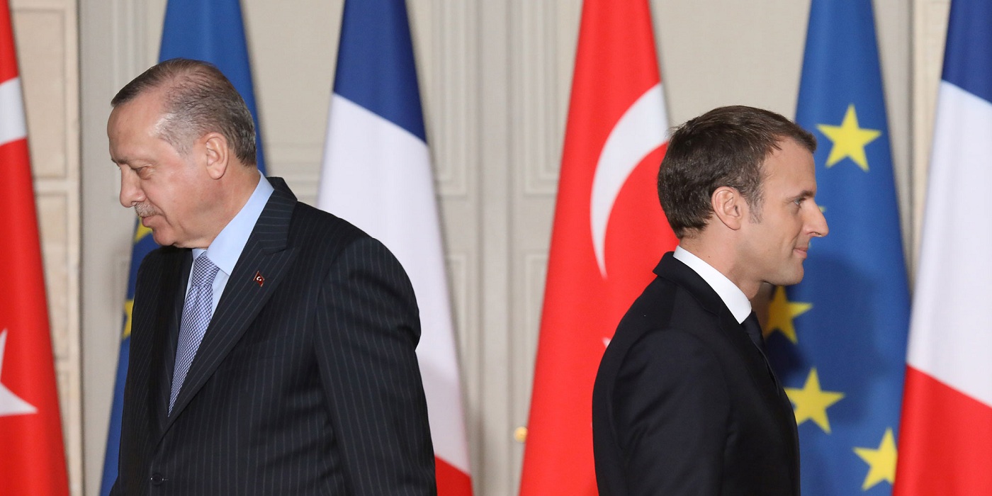 الرئيس الفرنسي ونظيره التركي