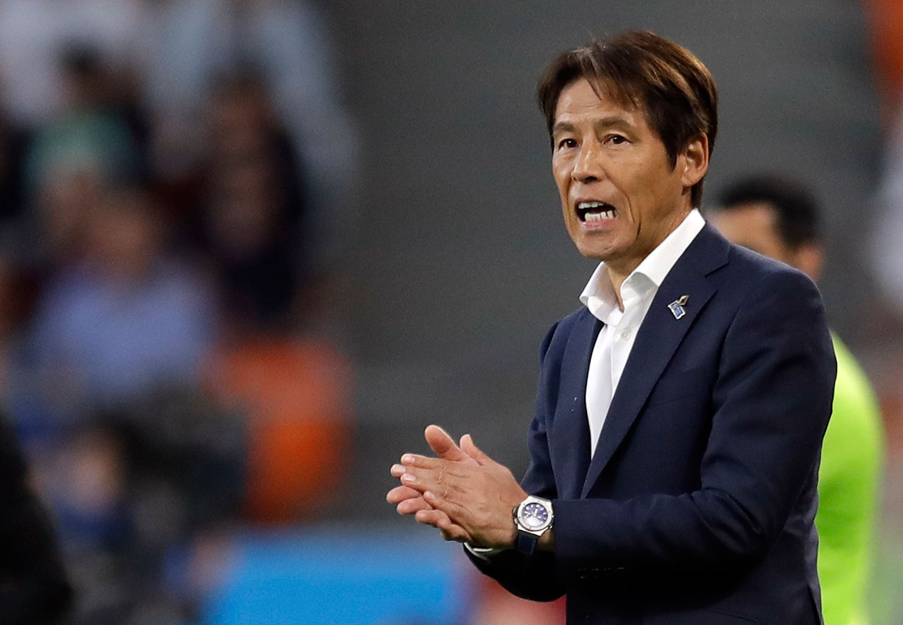 مدرب اليابان راضي عن أداء لاعبيه