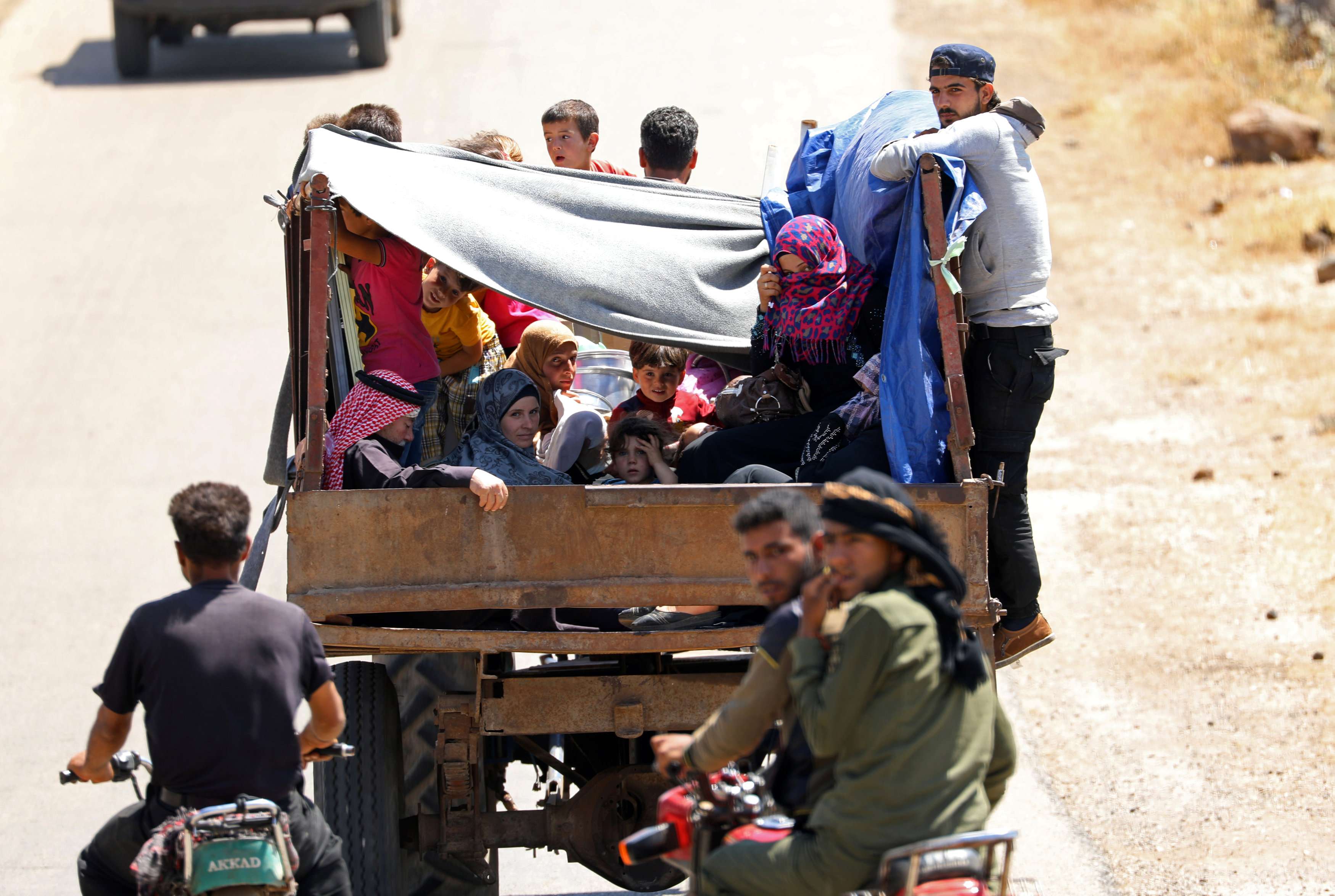 نازحون سوريون