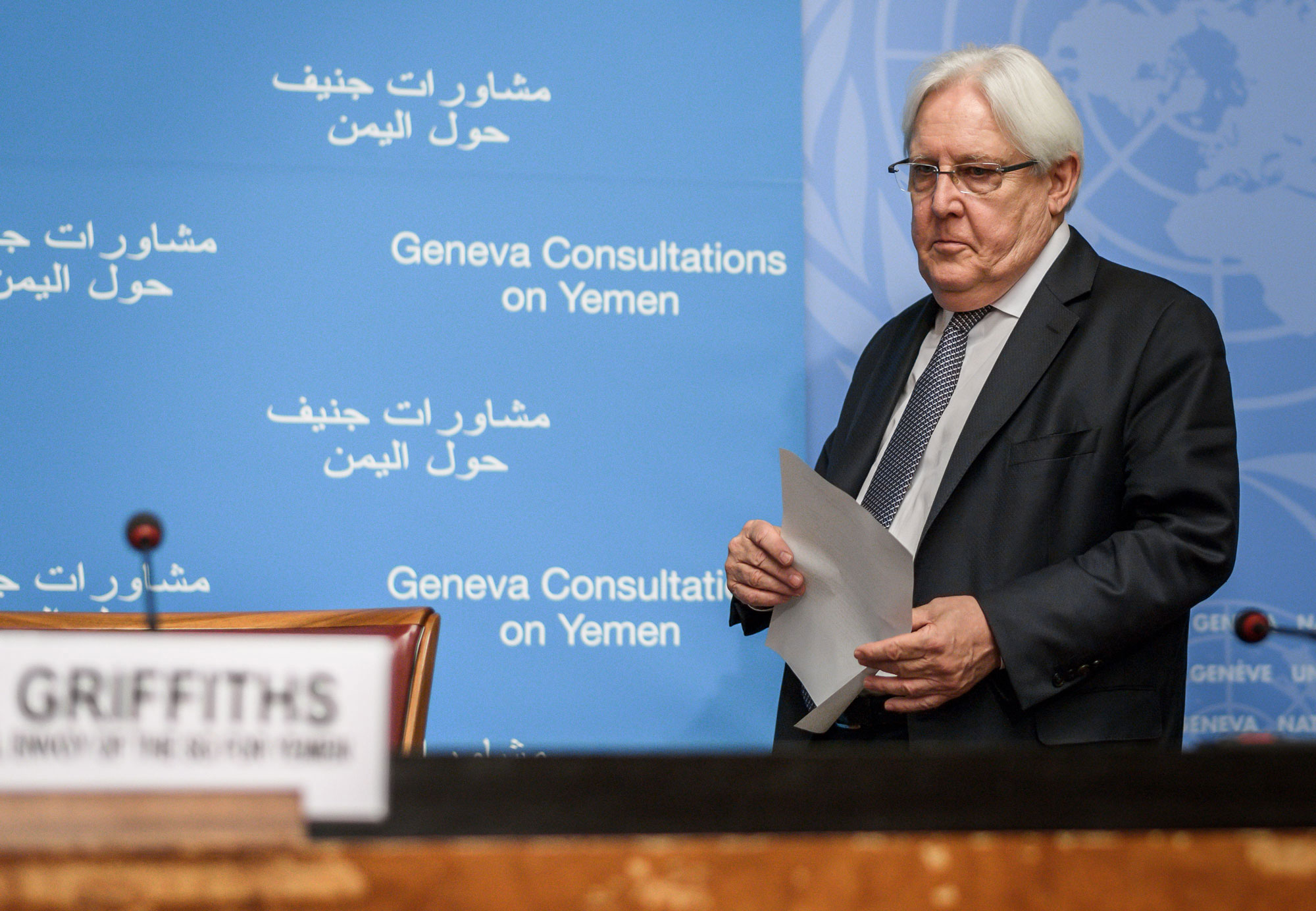 المبعوث الأممي الخاص الى اليمن مارتن غريفيث