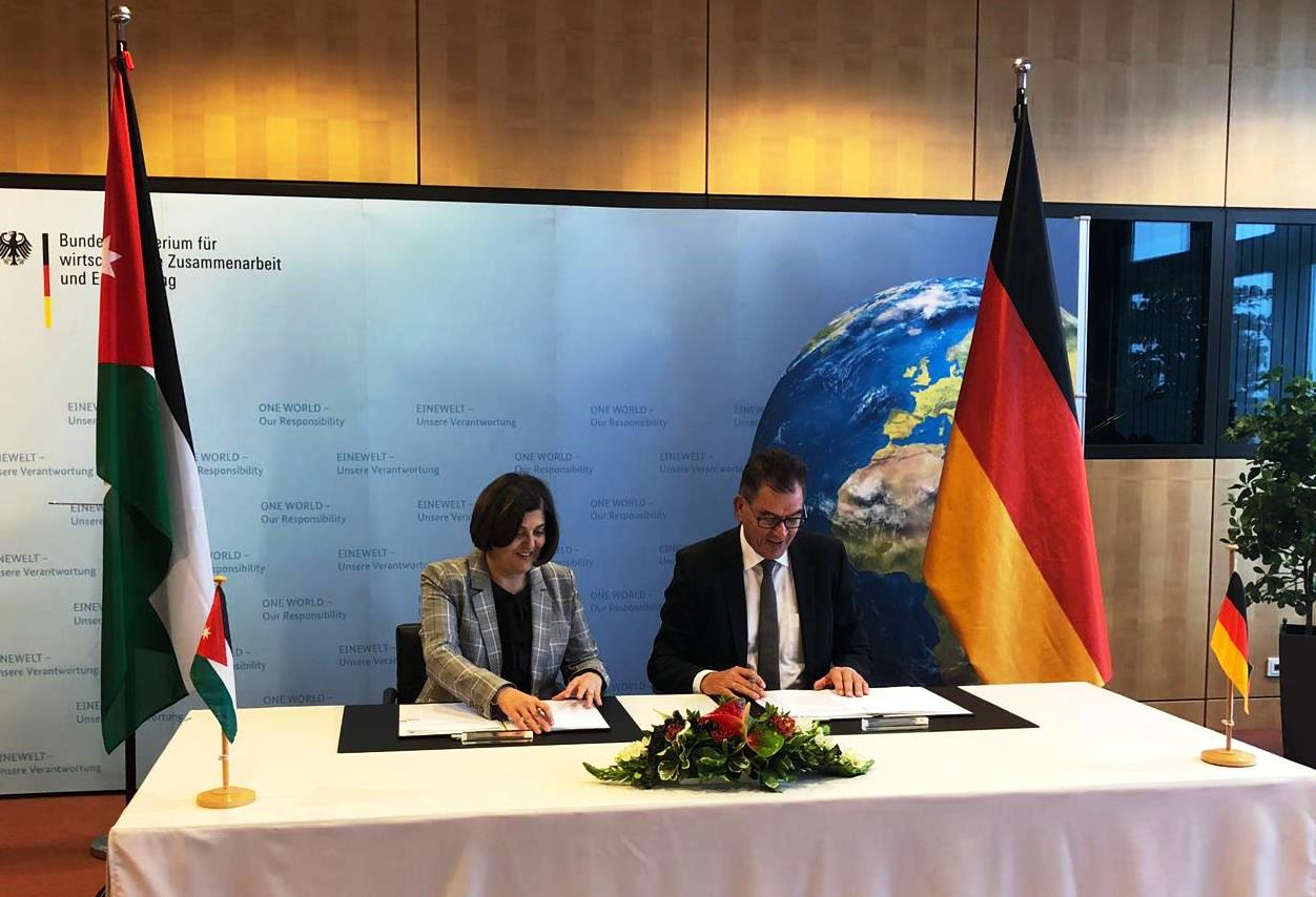 توقيع الاتفاقيات بين المانيا والأردن