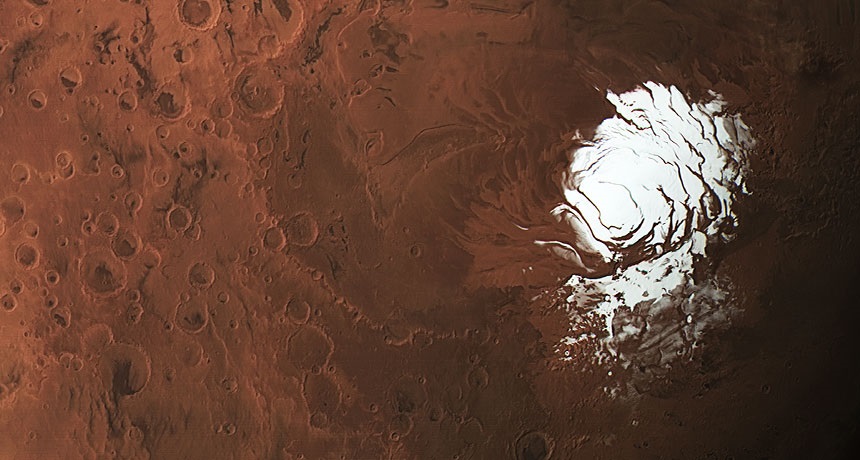 المياه المالحة تدعم الحياة على المريخ