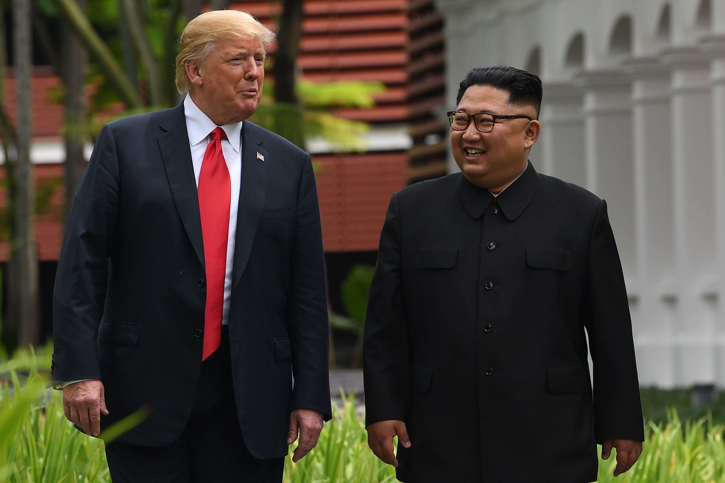 الرئيسان الكوري الشمالي والأميركي