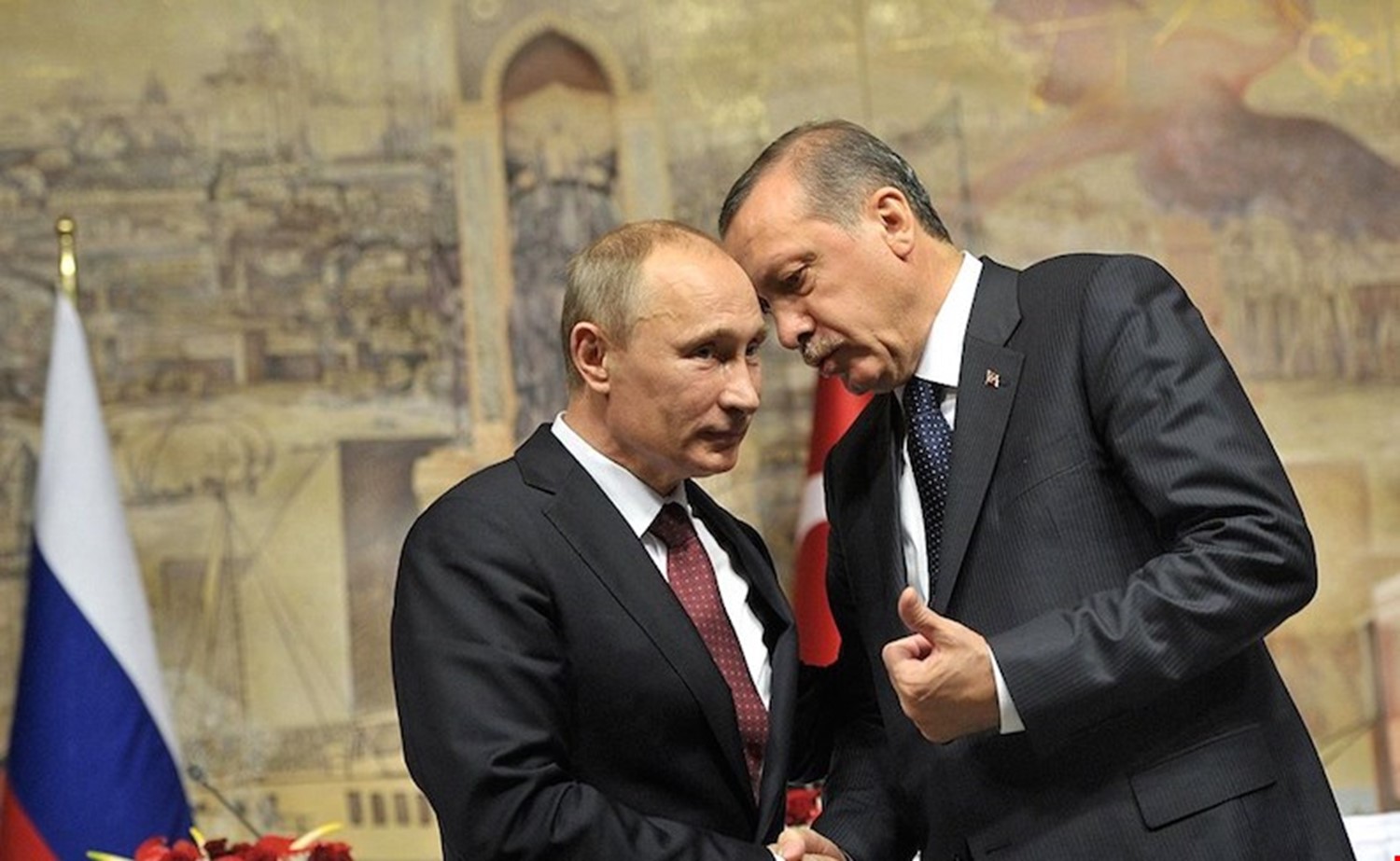 الرئيسان التركي رجب طيب اردوغان والروسي فلاديمير بوتين