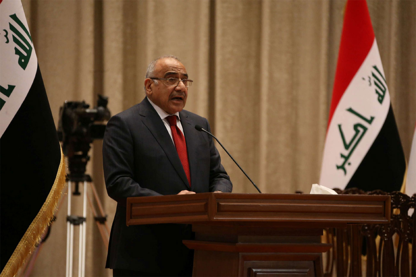 Iraq's Prime Minister-designate Adel Abdul Mahdi 