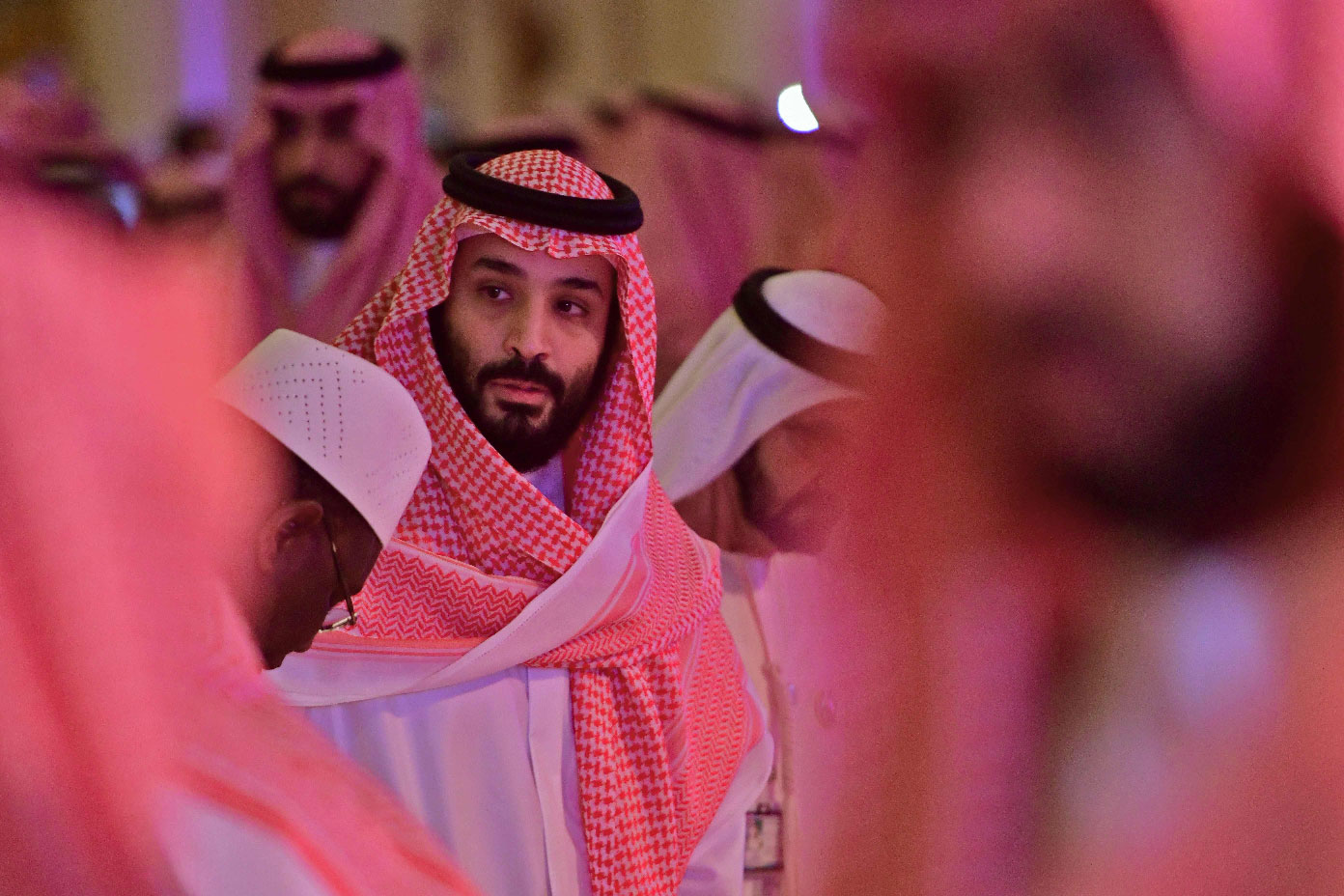 Saudi Crown Prince Mohammed bin Salman arrives at the Future Investment Initiative FII conference in the Saudi capital Riyadh on October 24, 2018.