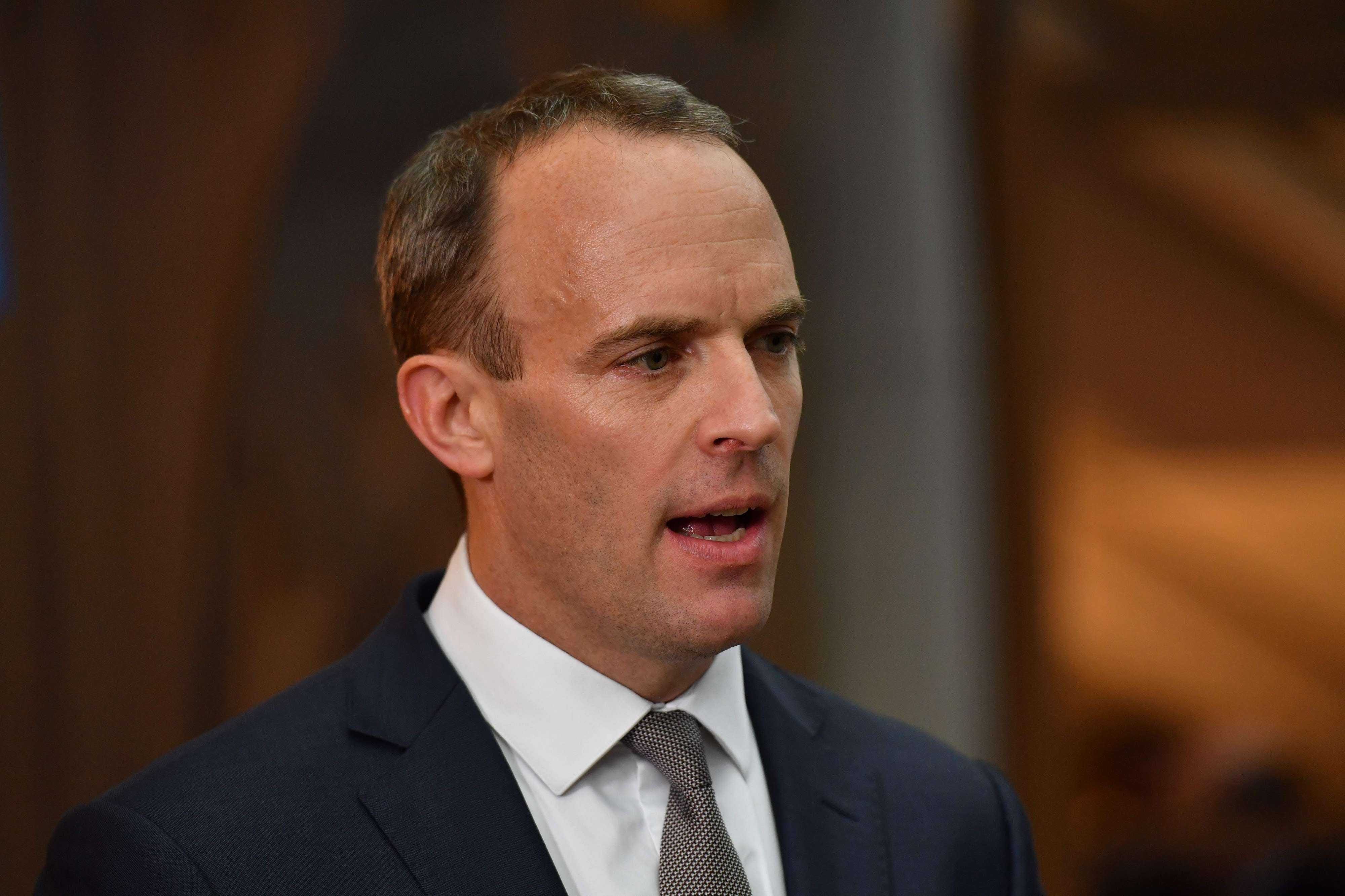 "I don't think it's credible," Brexit Secretary Dominic Raab told the BBC