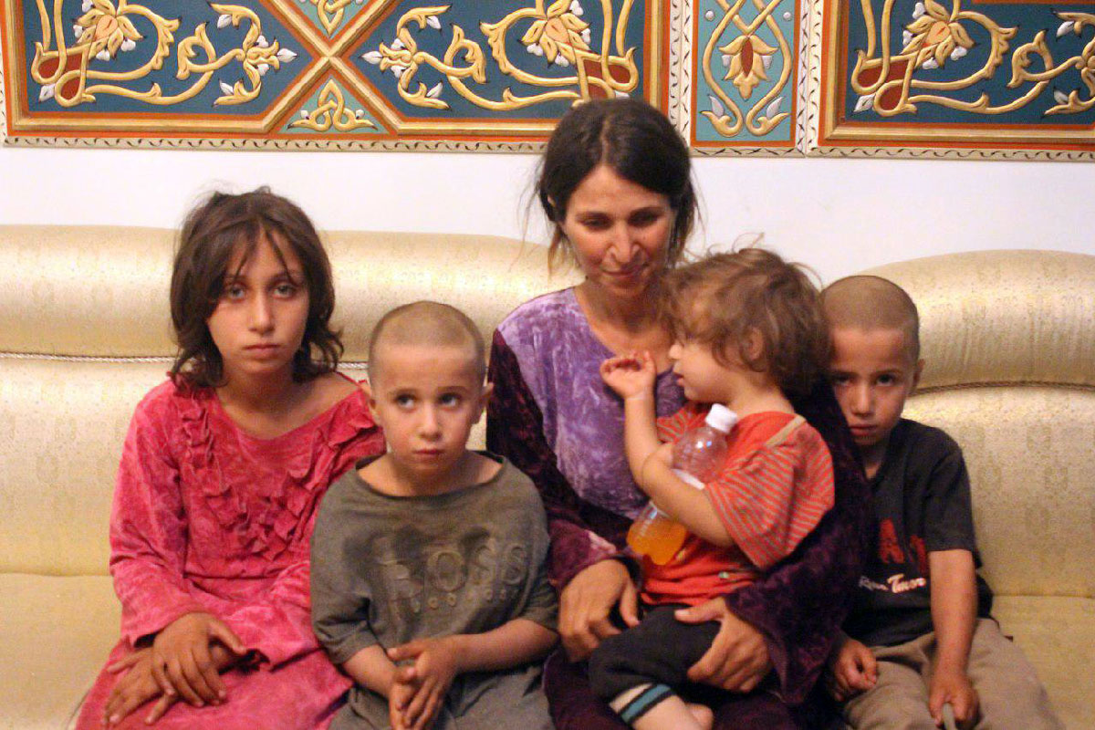 A woman and four children among the six released of 27 Druze hostages held by the Islamic State.