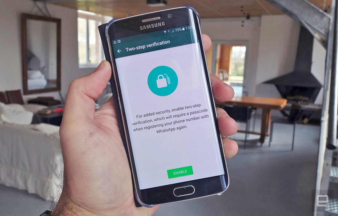 الحماية الثنانية في واتساب