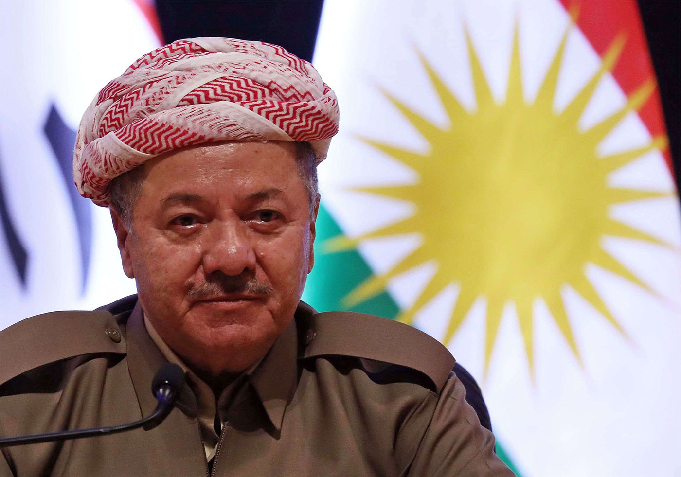 Masoud Barzani, leader of the Kurdistan Democratic Party (KDP) 