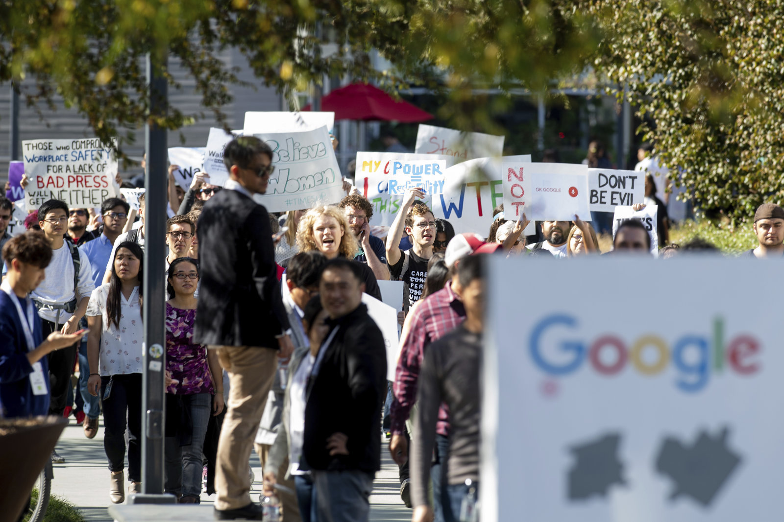 احتجاجات موظفي غوغل