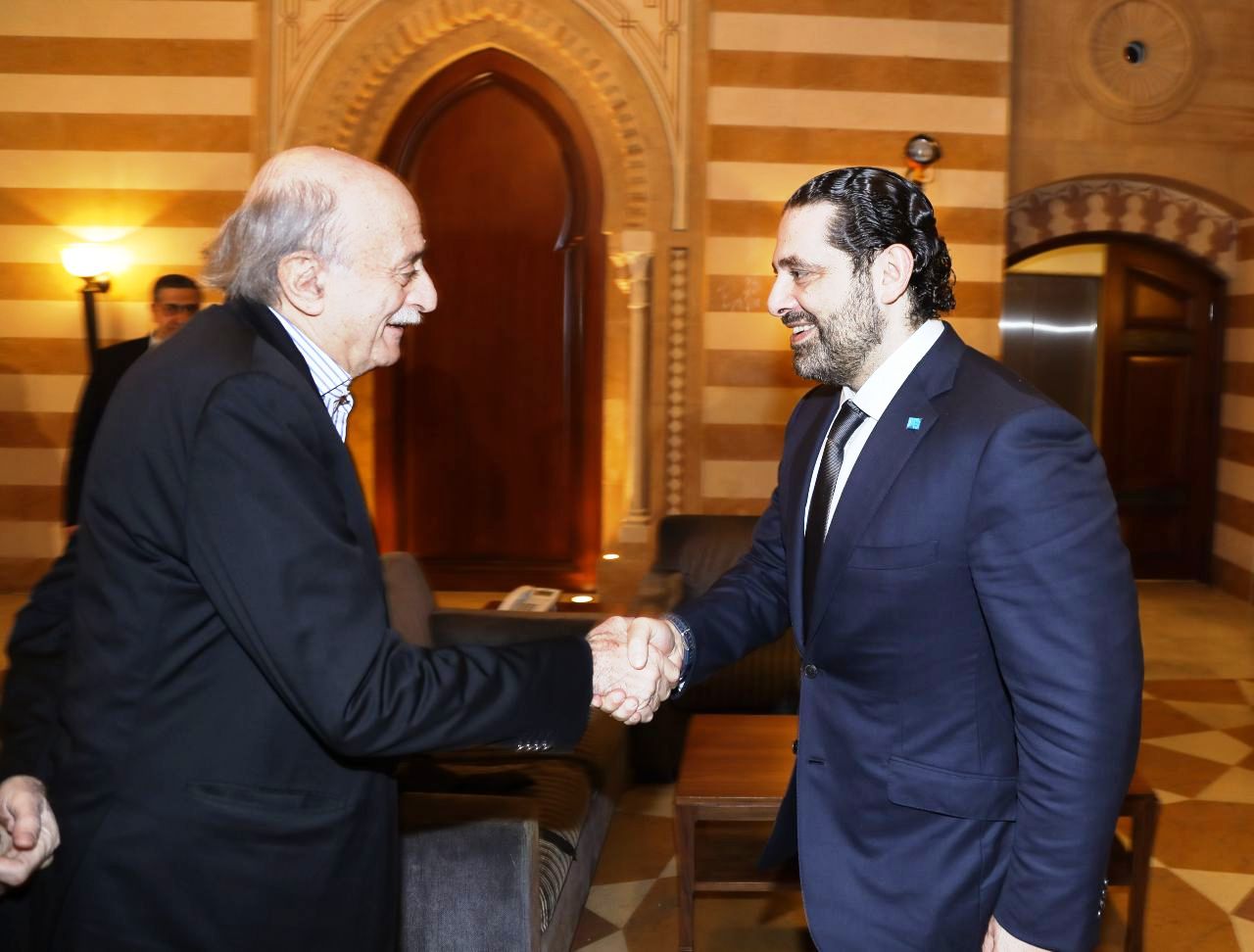 وليد جنبلاط مع رئيس الوزراء المكلف سعد الحريري