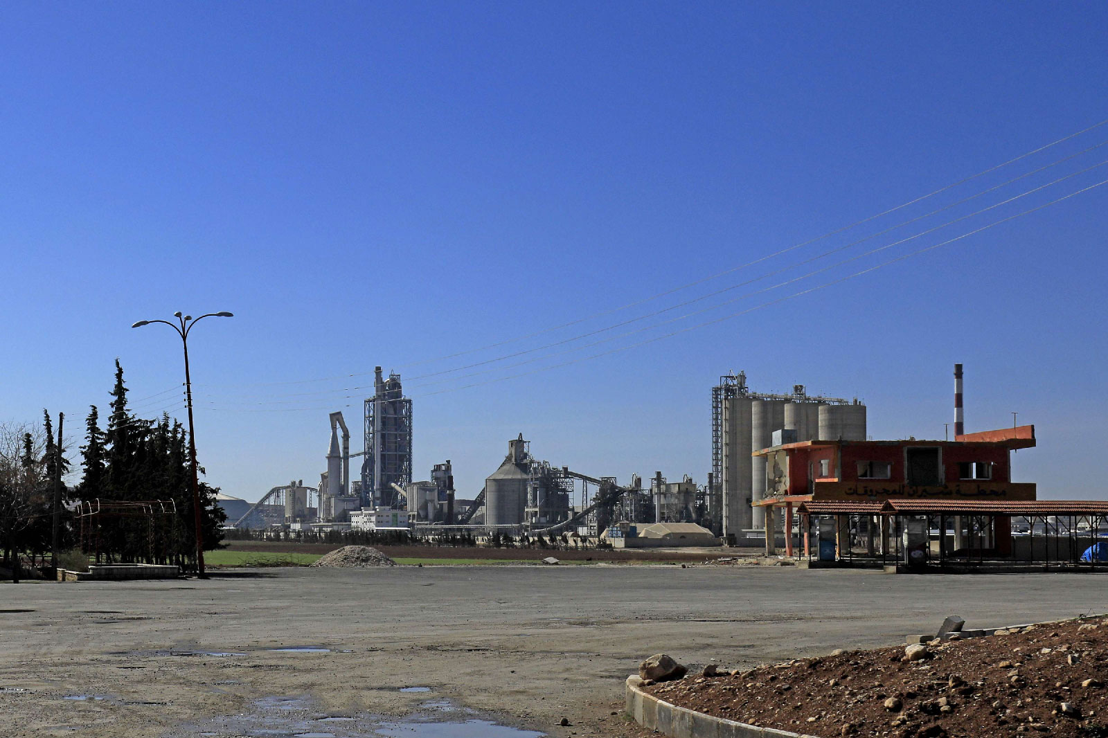 Lafarge Cement Syria (LCS) cement plant in Jalabiya, Syria on February 19, 2018.