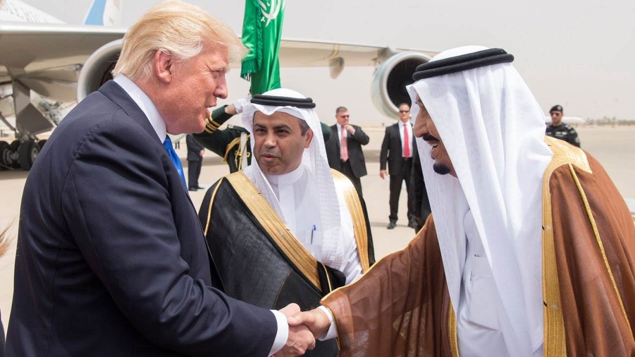 العاهل السعودي الملك سلمان بن عبدالعزيز والرئيس الأميركي دونالد ترامب