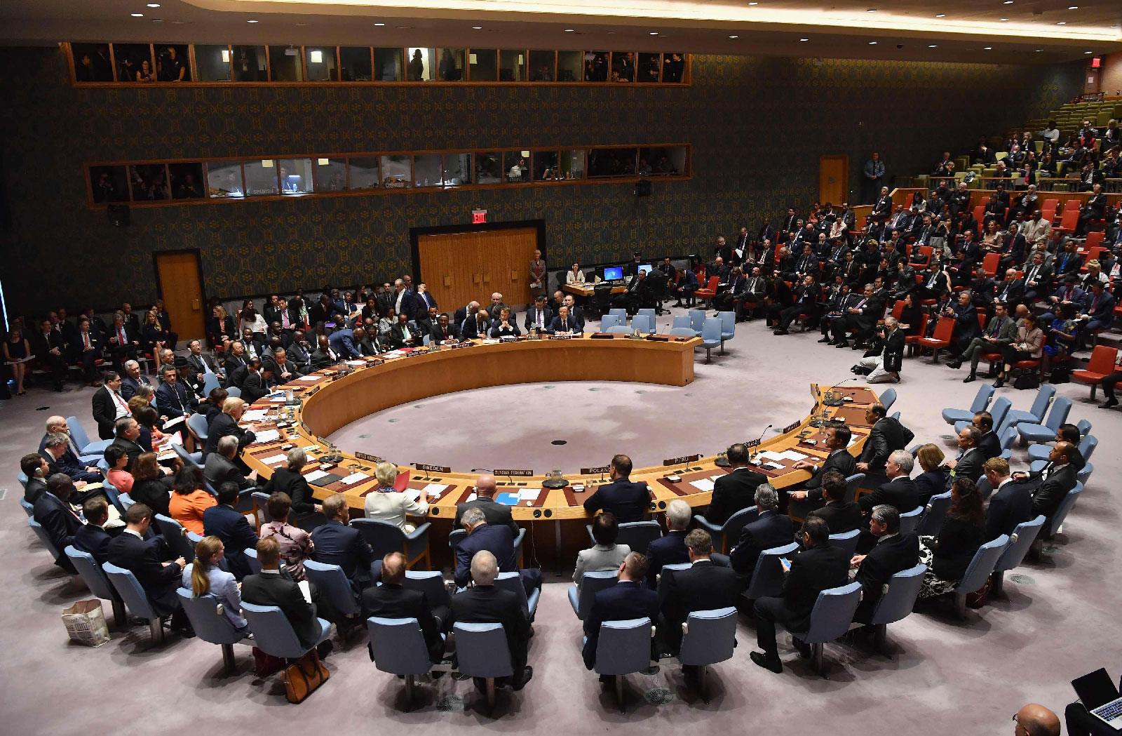 The UN Security Council meets in New York.