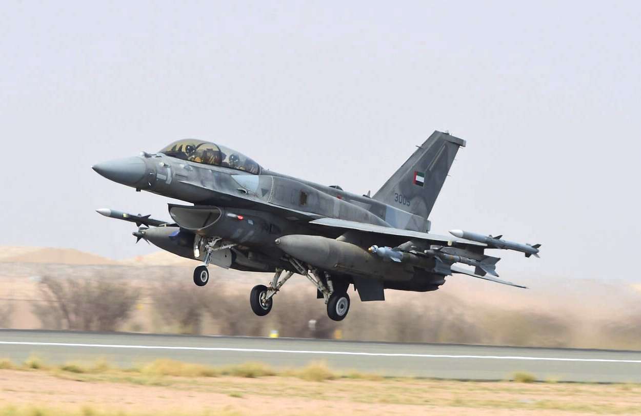 A fighter jet of the UAE armed forces.