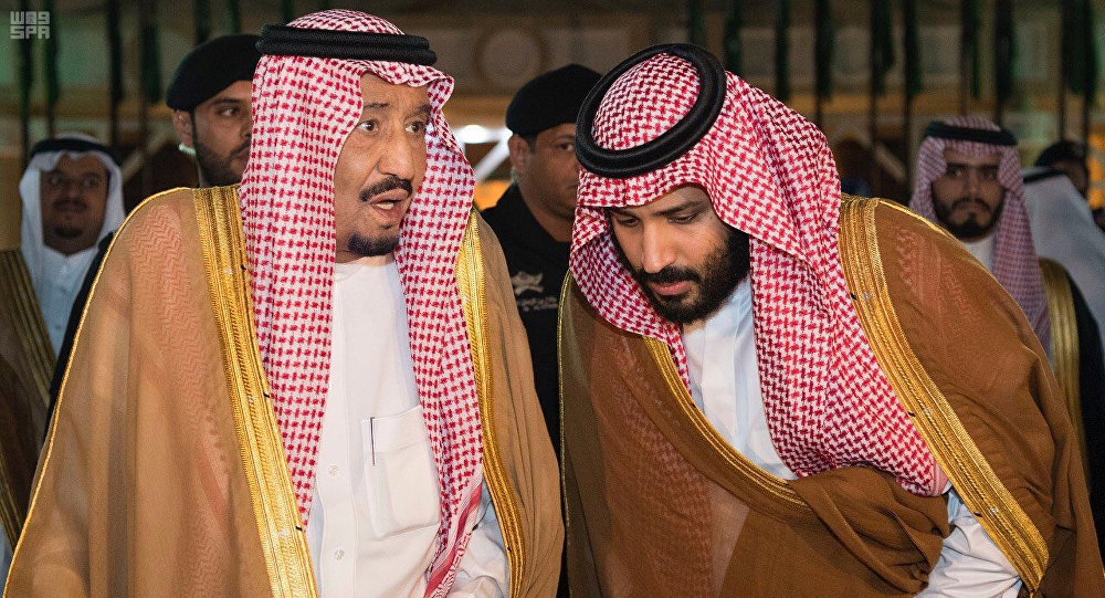 العاهل السعودي الملك سلمان بن عبدالعزيز وولي عهده الأمير محمد