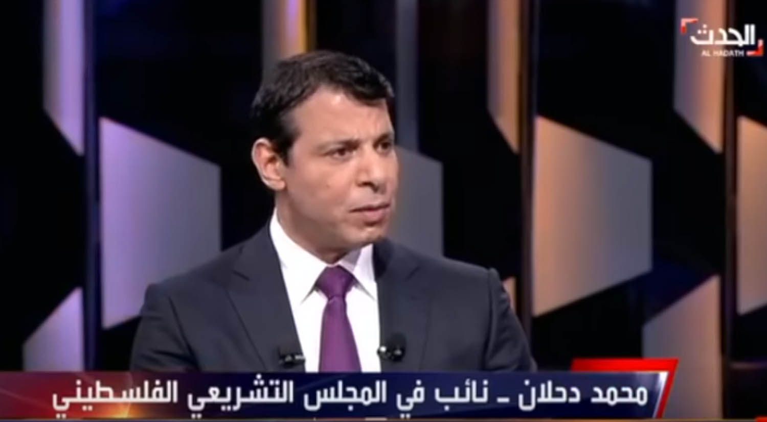 محمد دحلان خلال مقابلة مع العربية الحدث