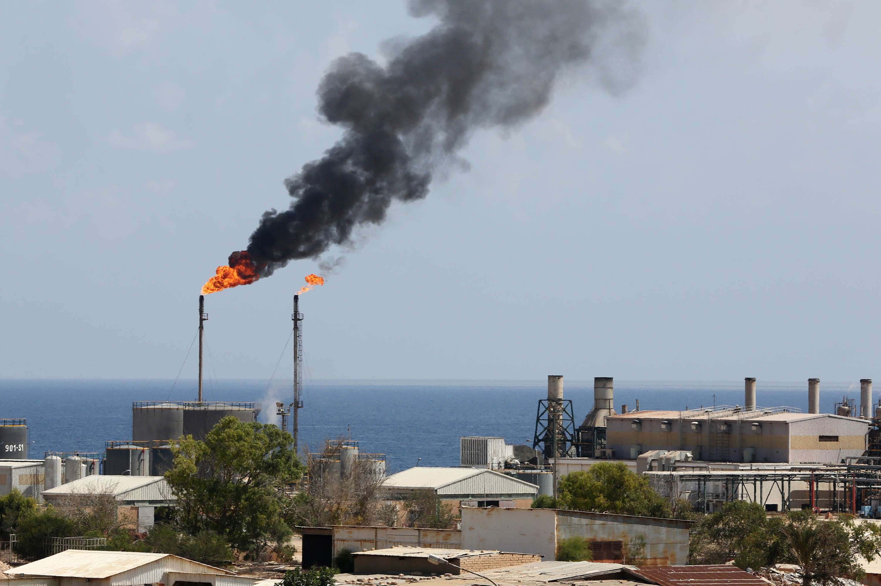 Shifting dynamics. A general view of the Zawiya oil installation in Libya.