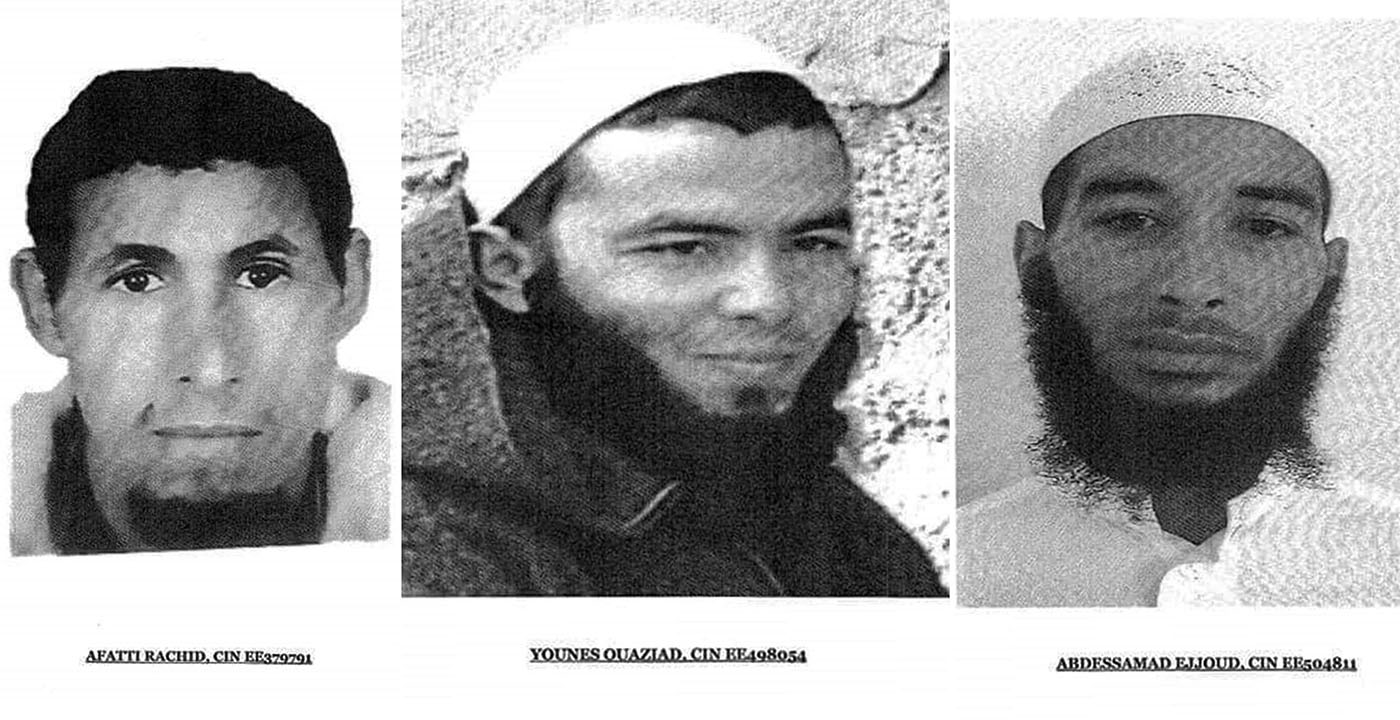 The three fugitive suspects that have been arrested