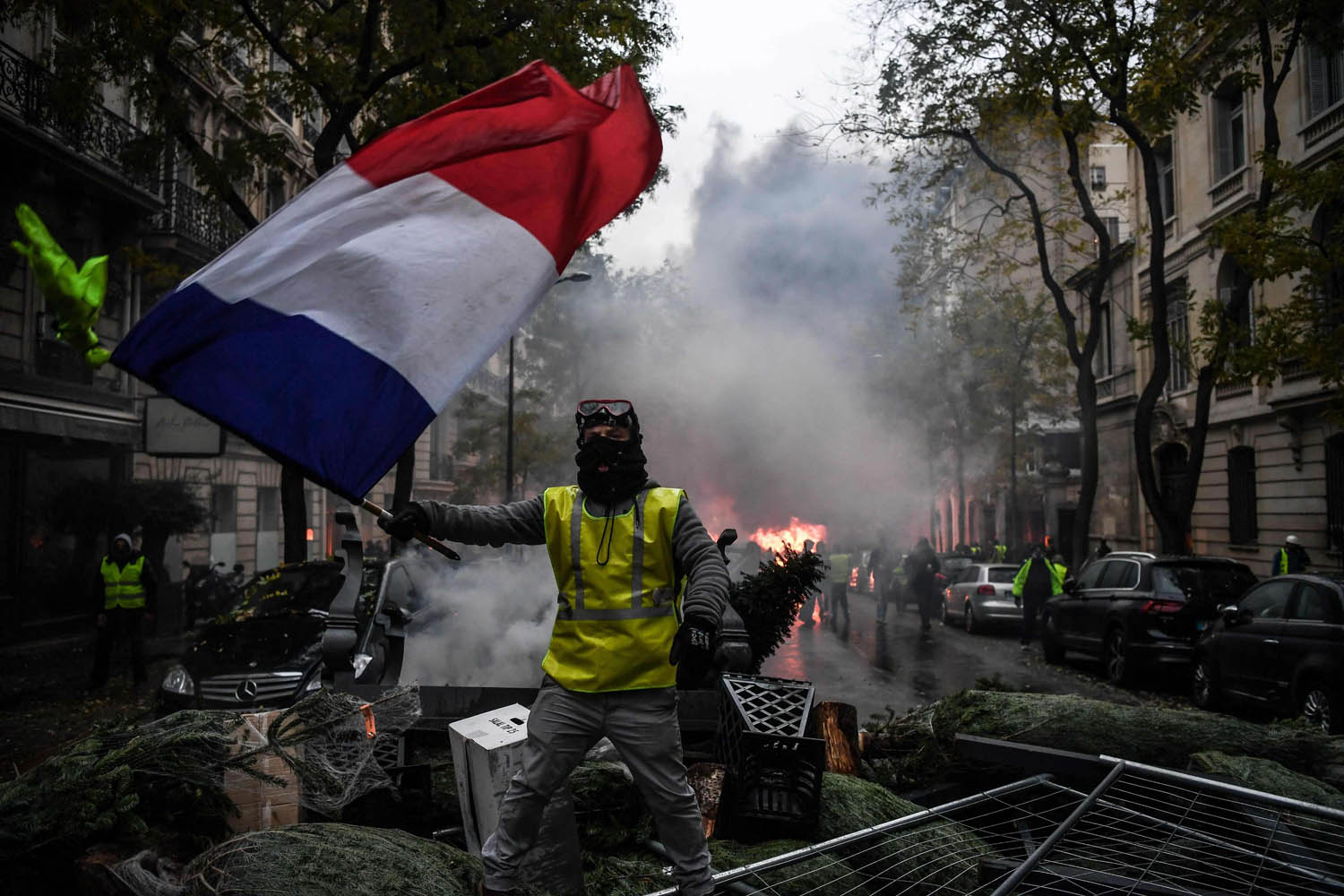 متظاهر فرنسي في باريس