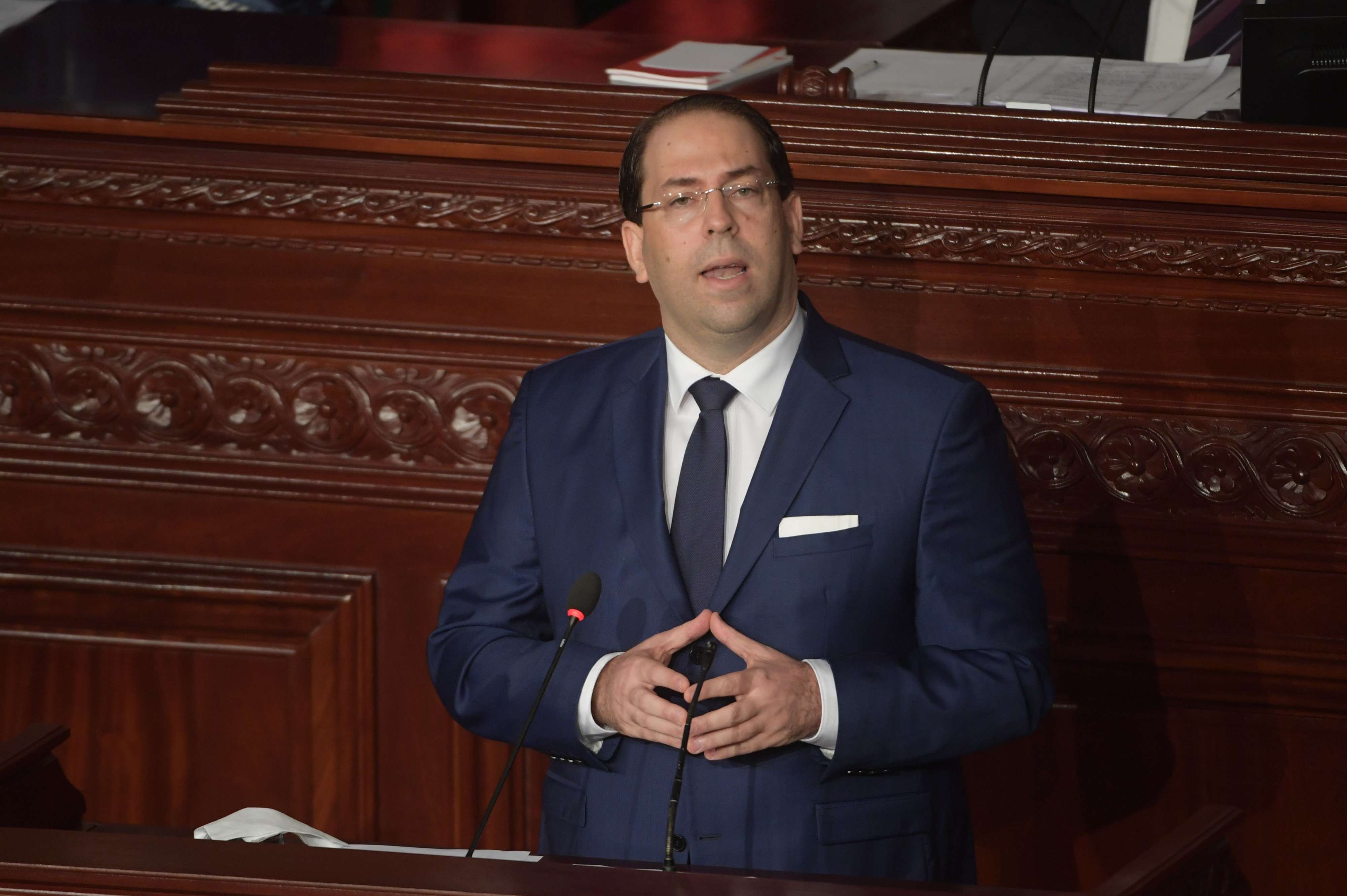 Tunisia’s Prime Minister Youssef Chahed.