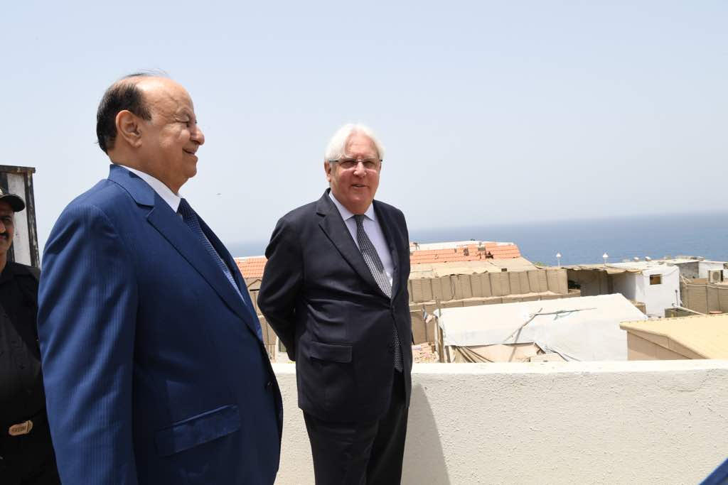 الوسيط الأممي مارتن غريفيث سيلتقي الرئيس اليمني عبدربه منصور هادي في الرياض