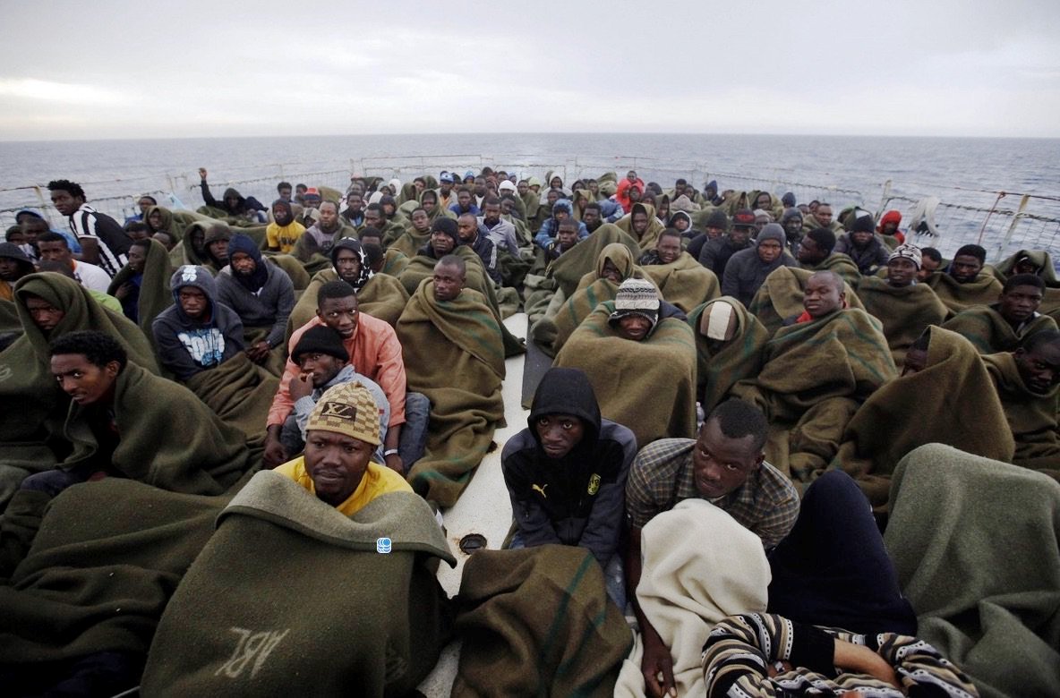 مئات المهاجرين الافارقة وصلوا أوروبا بحرا