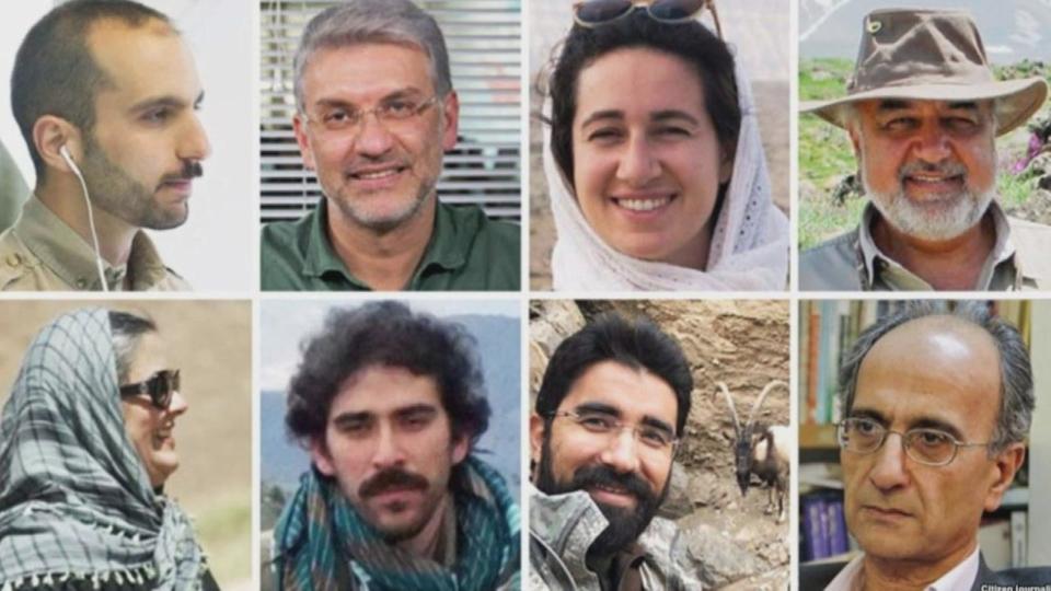 نشطاء البيئة الثمانية المعتقلين في إيران