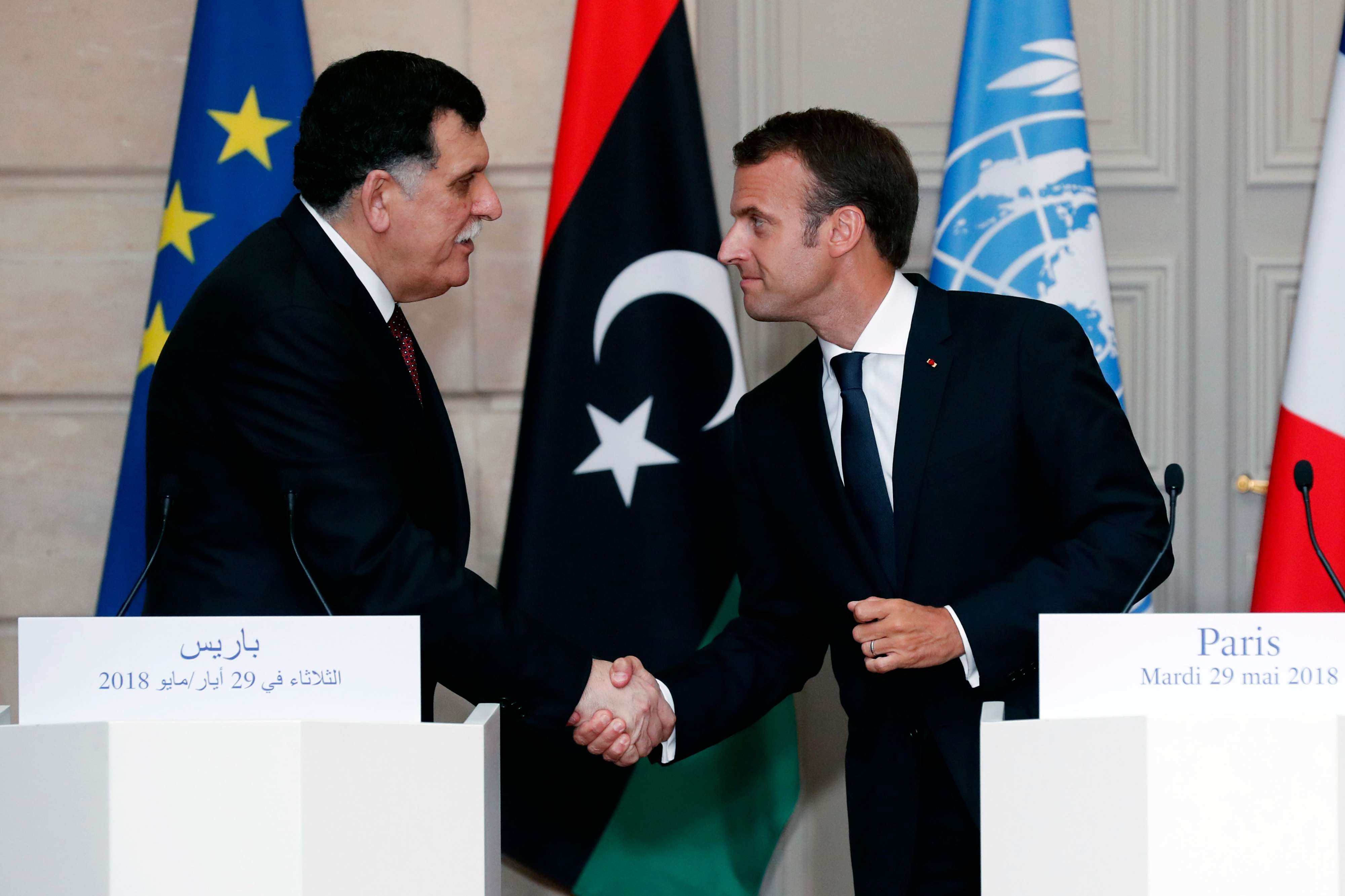 فرنسا دفعت بشدة لاجراء انتخابات عامة في ليبيا في نهاية 2018