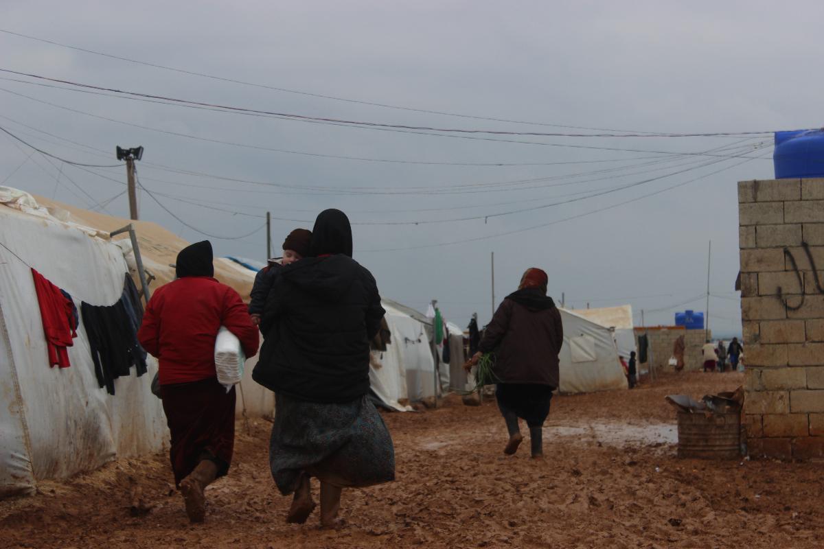 نازحون سوريون في مخيم الركبان