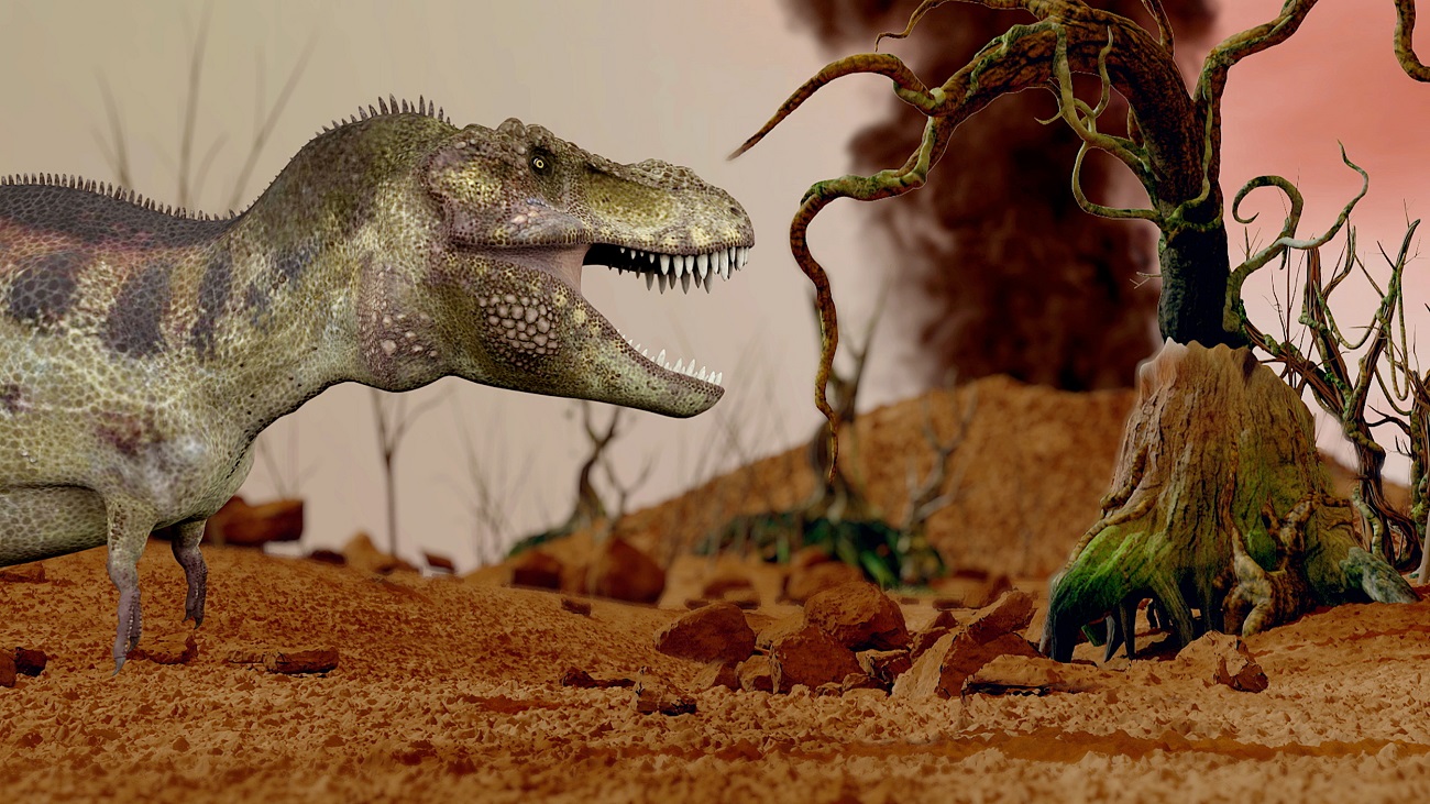 البراكين ساهمت في انقراض الديناصورات