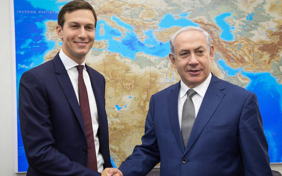 كبير مساعدي الرئيس الأميركي غاريد كوشنر ورئيس الوزراء  الاسرائيلي نتنياهو